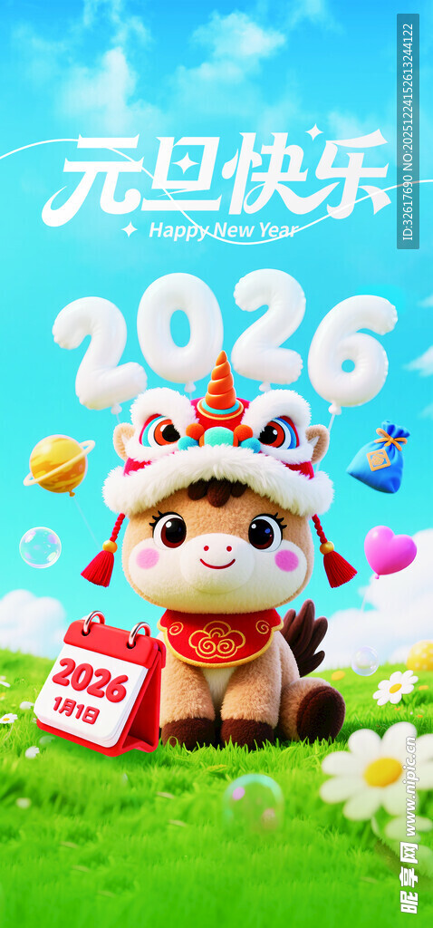 元旦海报