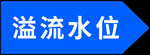 蓝色溢流水位标识牌