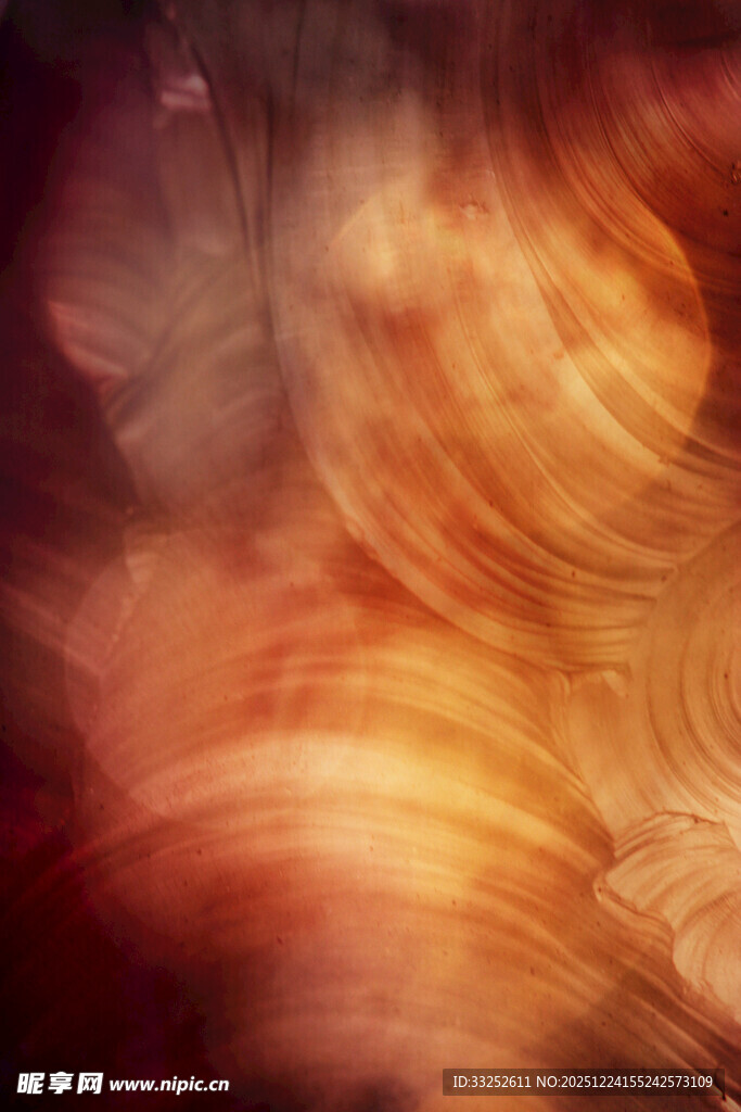 梦幻绚丽的抽象光影画面