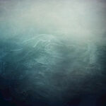 梦幻蓝调海洋纹理背景