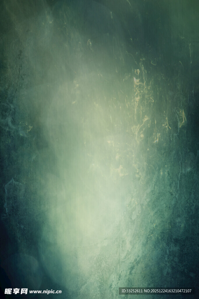 朦胧蓝绿色梦幻背景图