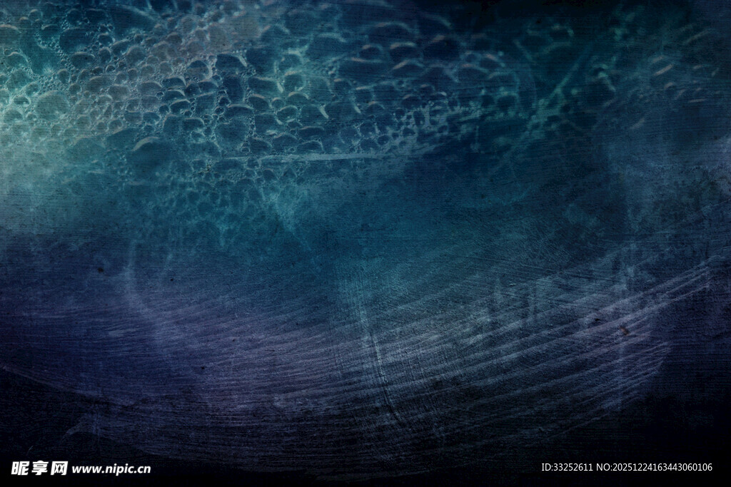 深邃梦幻的抽象蓝色背景