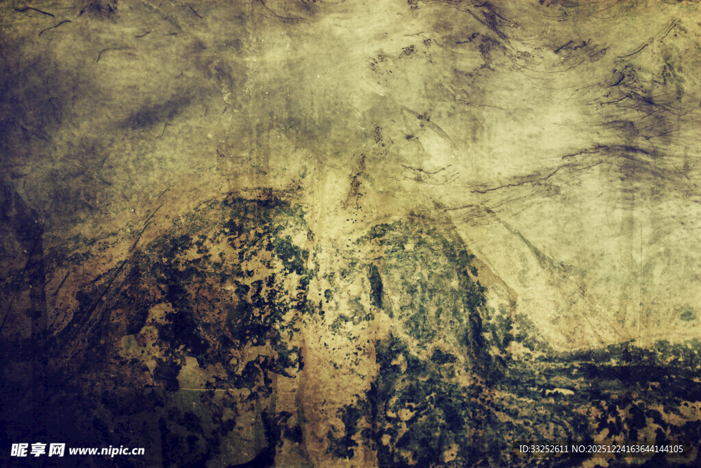 复古风格的抽象风景画面