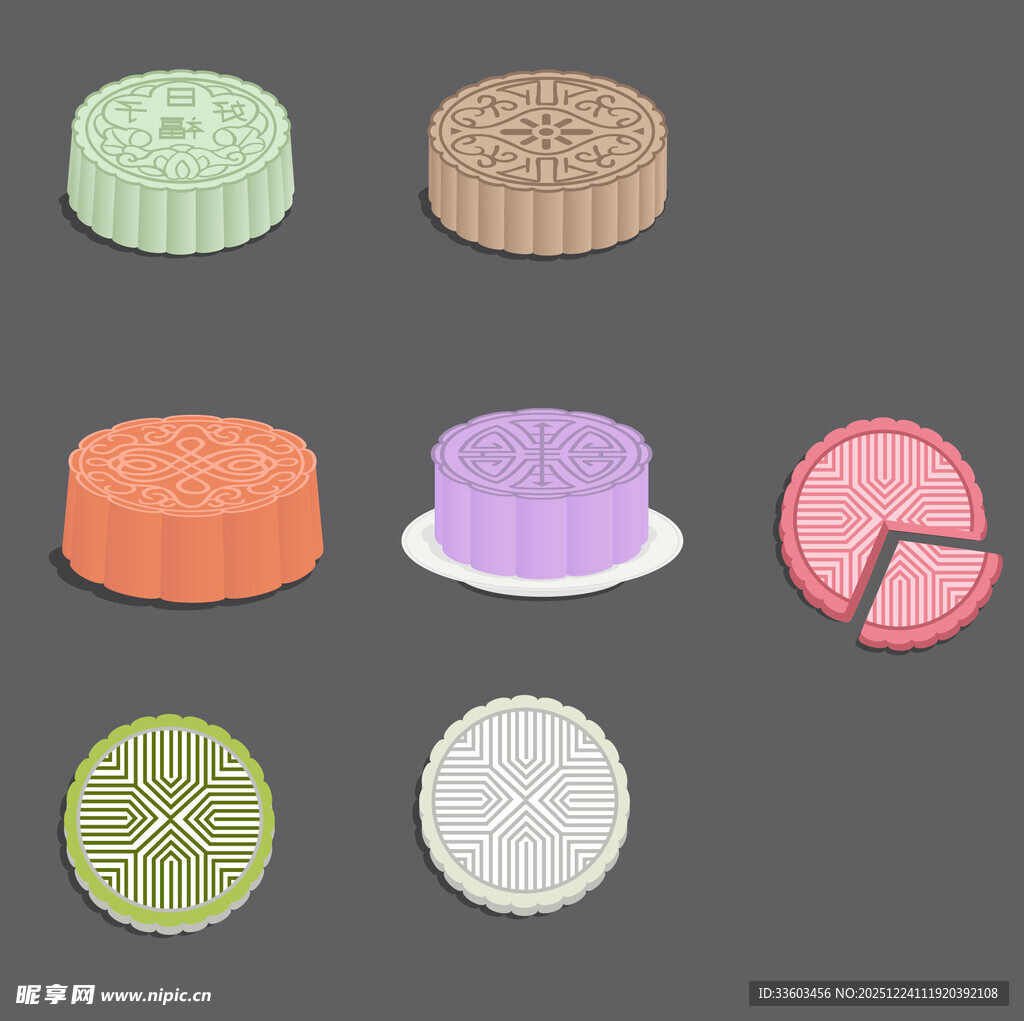 多彩美味蛋糕造型展示