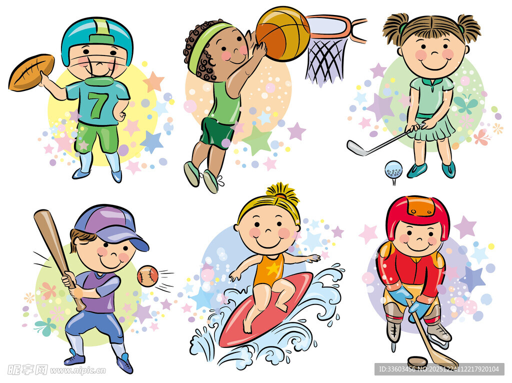 儿童多样运动欢乐瞬间