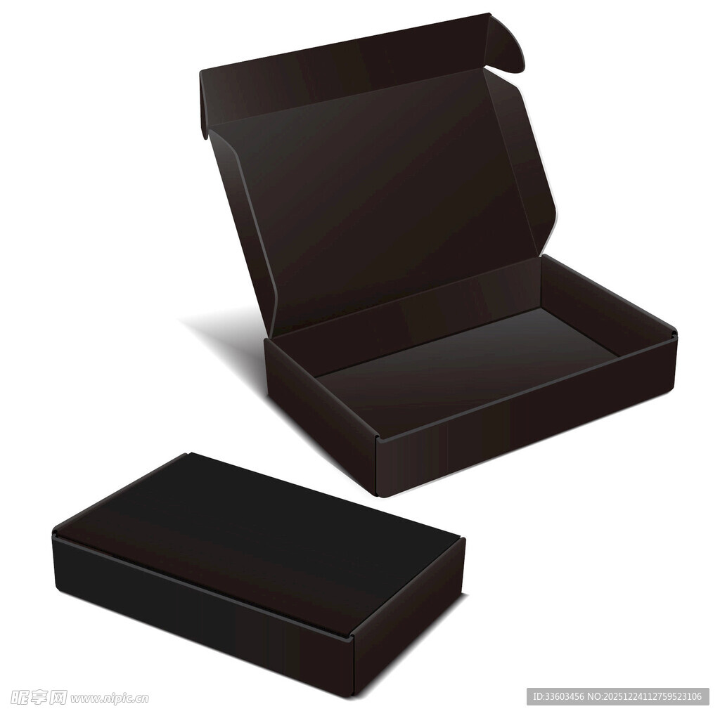 黑色精美包装盒展示