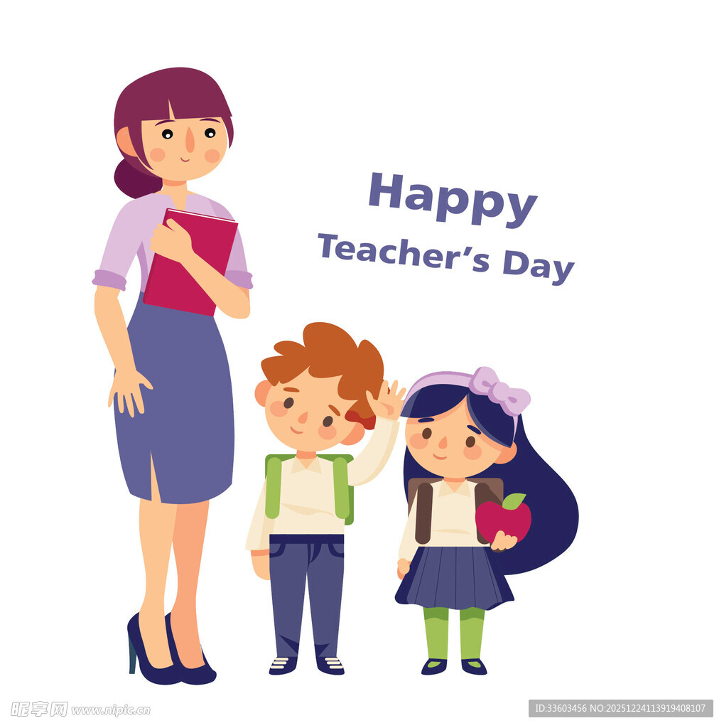 教师节快乐师生温馨画面