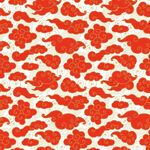 红色动物图案背景纹理