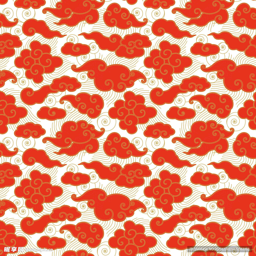 红色动物图案背景纹理