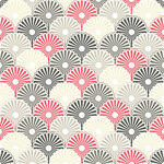 扇形图案几何风格无缝花纹