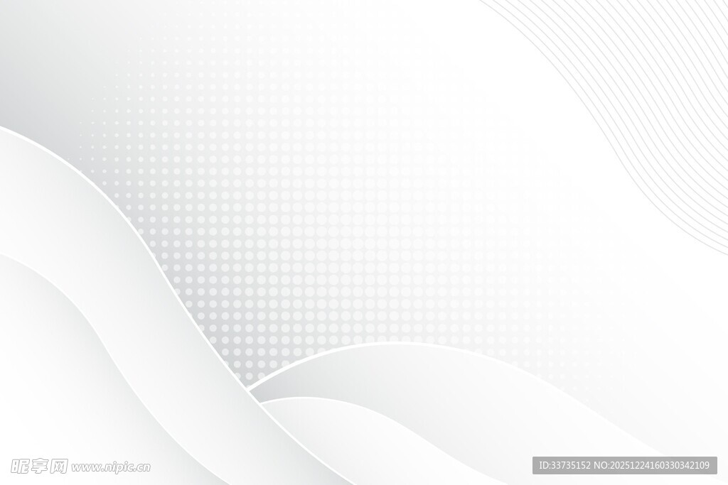 白色简约波浪背景