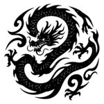 中式传统龙纹图案设计