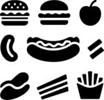 经典快餐图标集合