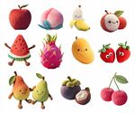 可爱卡通水果集合