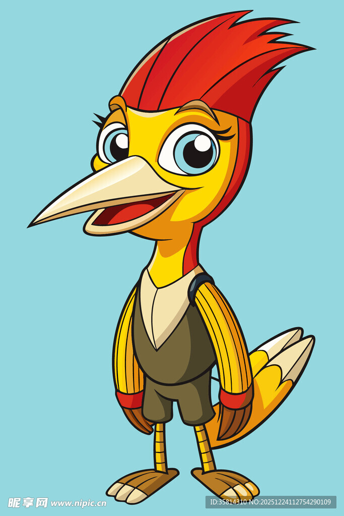 卡通小鸟形象