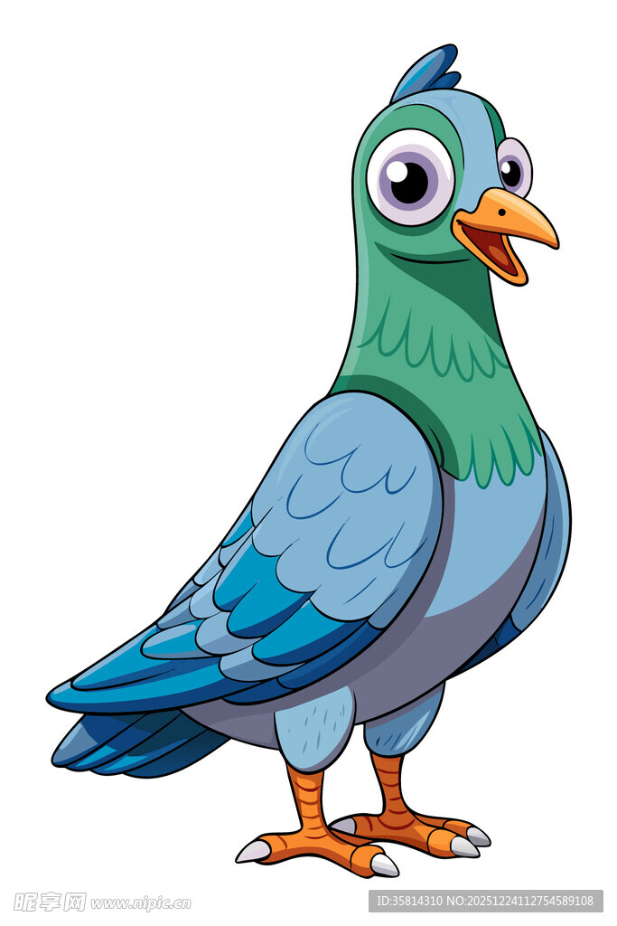 可爱卡通鸽子形象