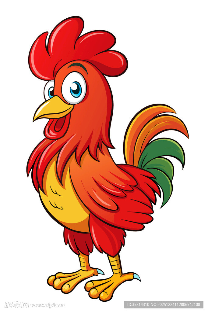 卡通公鸡形象