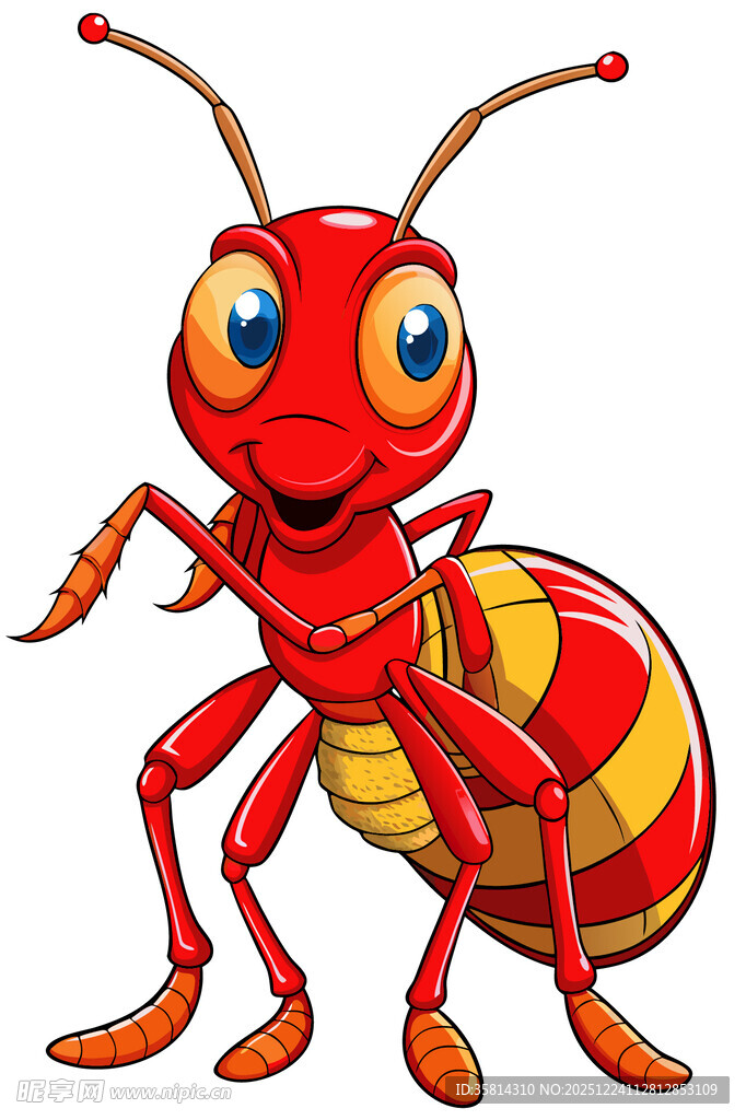 可爱卡通蚂蚁形象