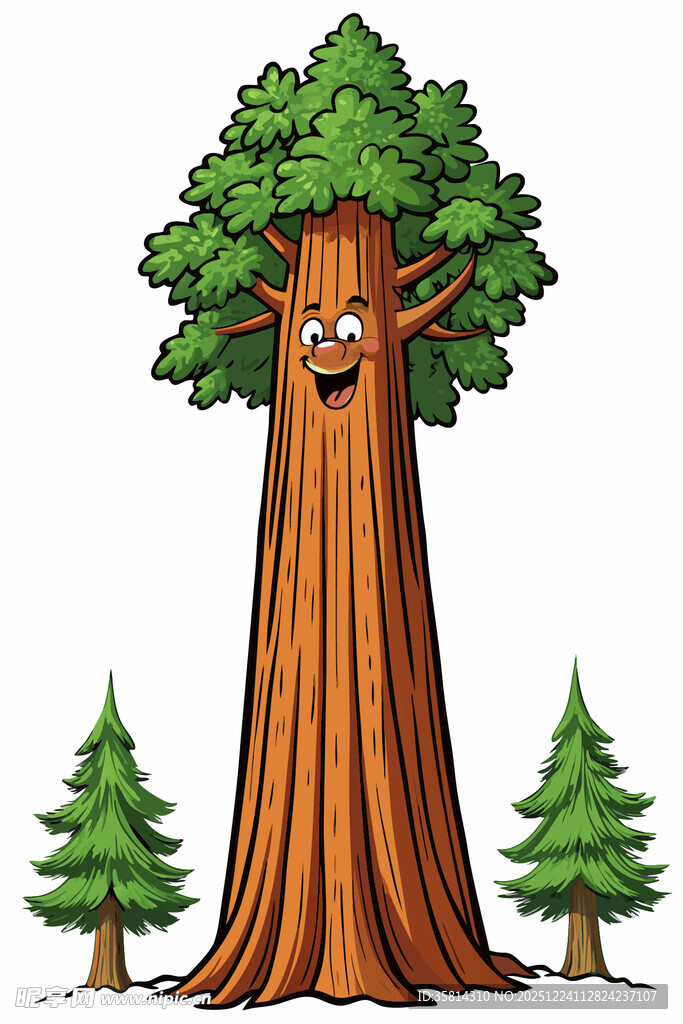 长脸大树与小树