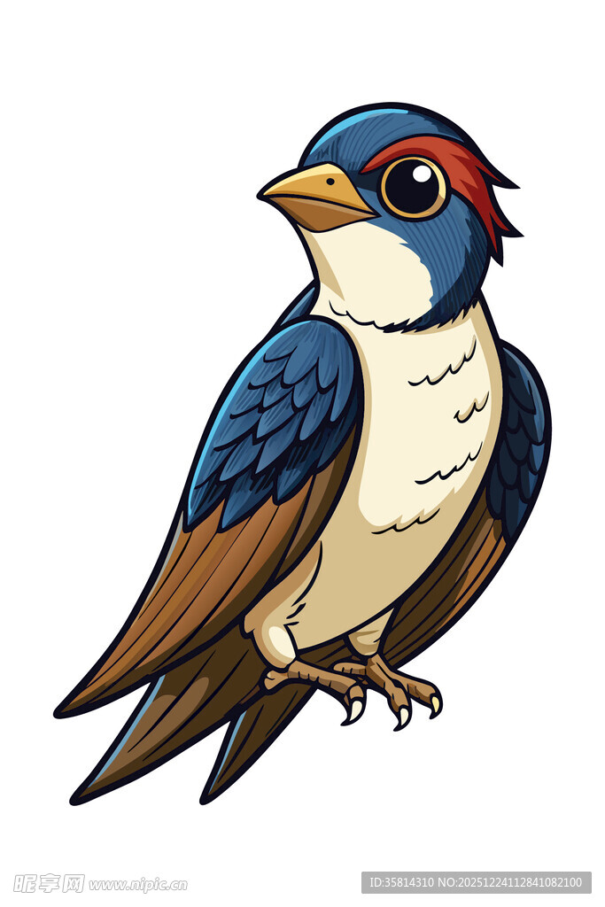 可爱卡通燕子形象