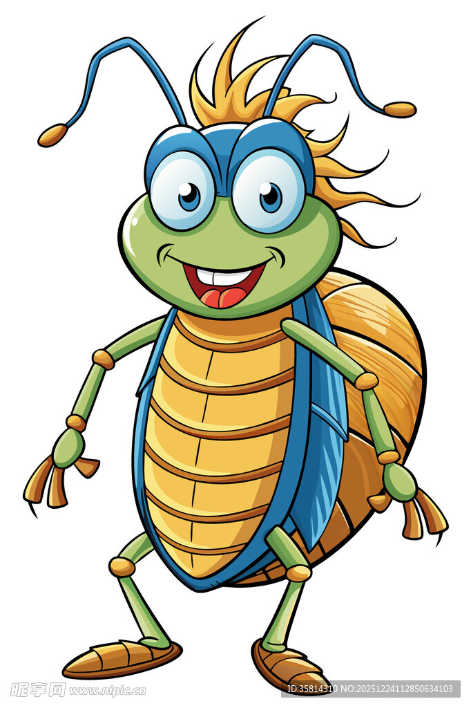 可爱卡通昆虫形象