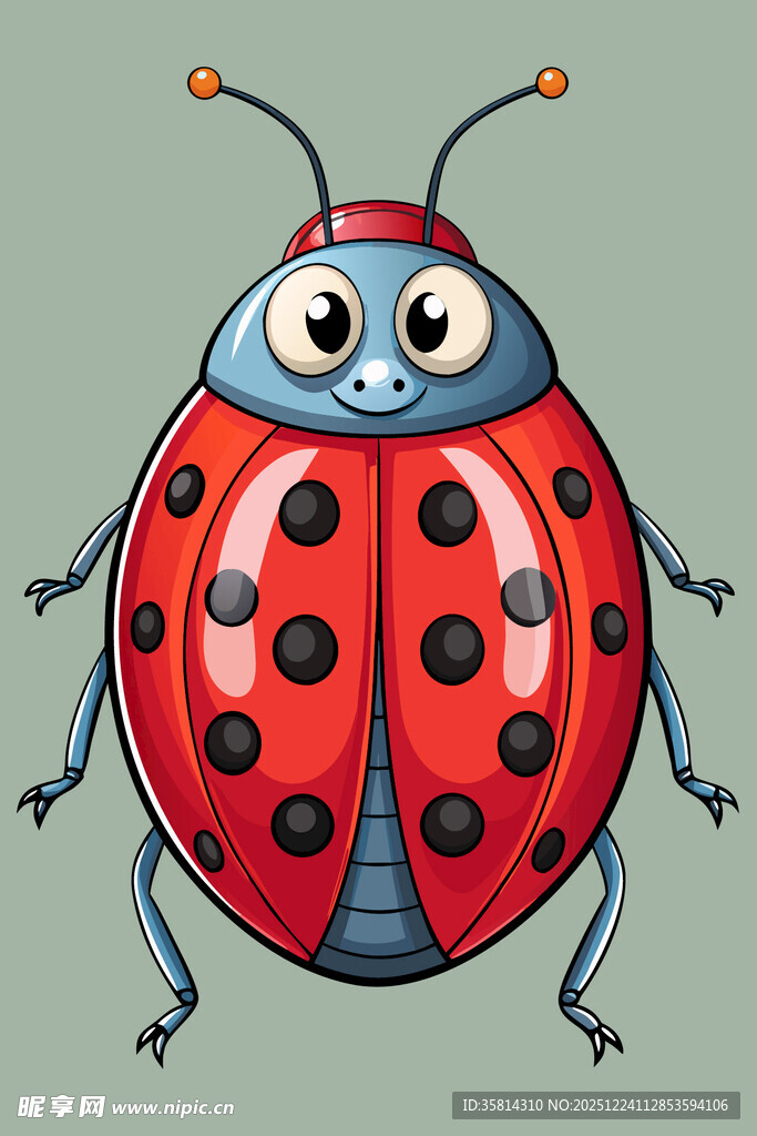 可爱卡通瓢虫形象