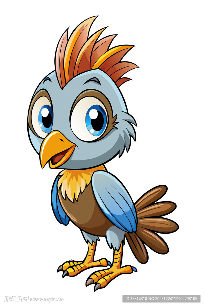 可爱卡通小鸟形象