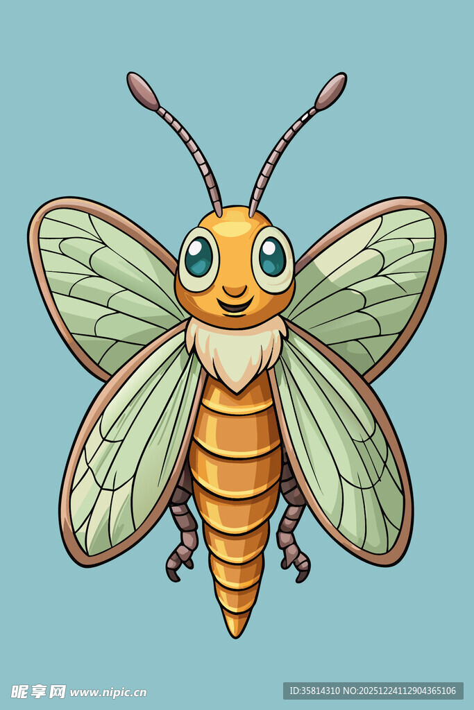 可爱卡通蜜蜂插画形象