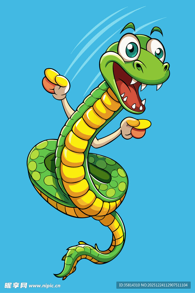 欢乐卡通蛇