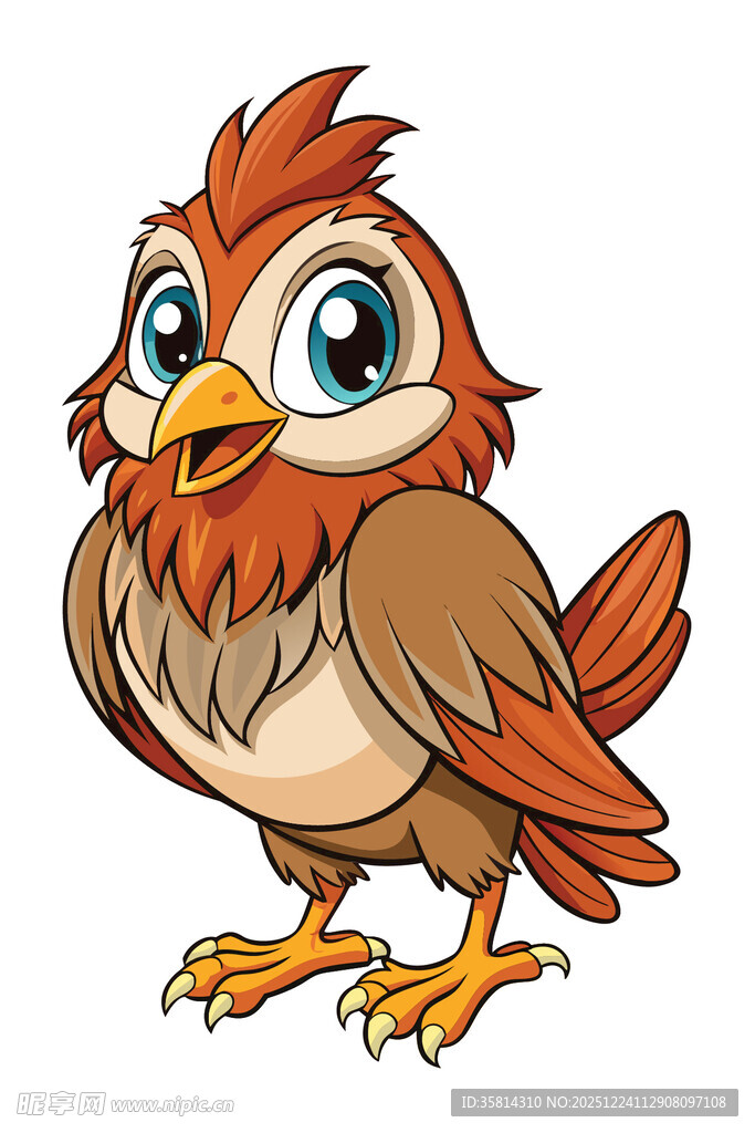 可爱卡通小鸟形象