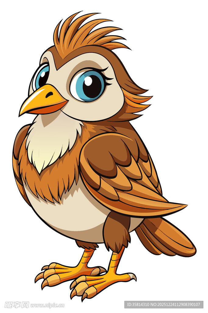 可爱卡通小鸟形象