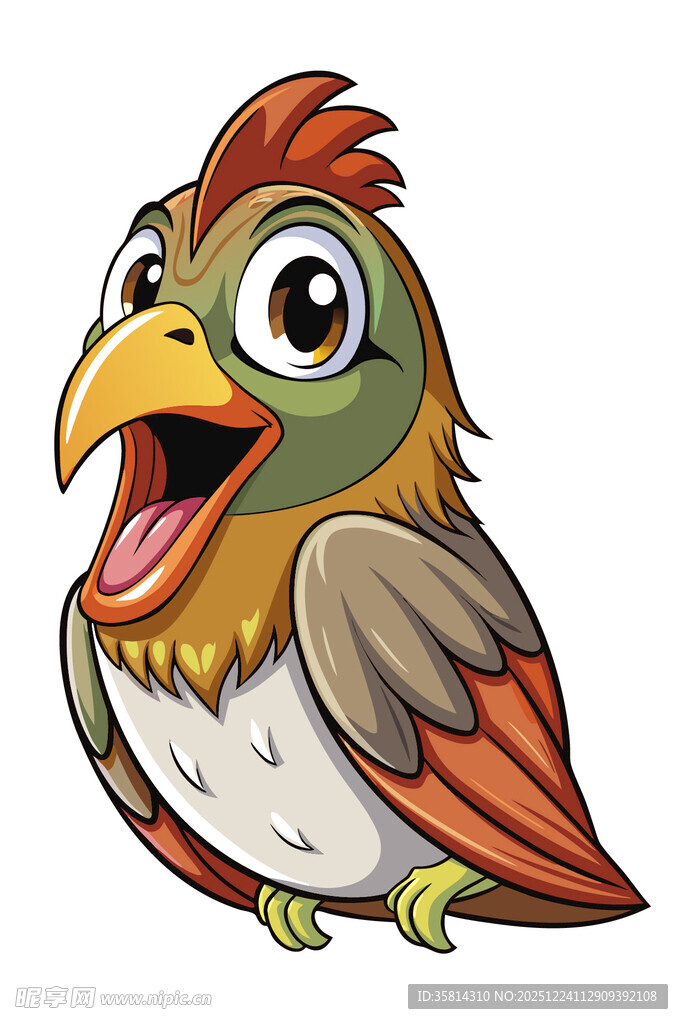 可爱卡通小鸟形象