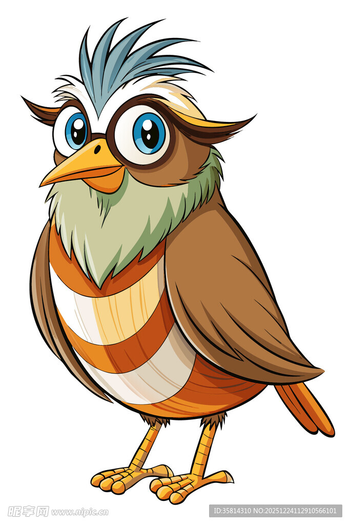 可爱卡通小鸟形象