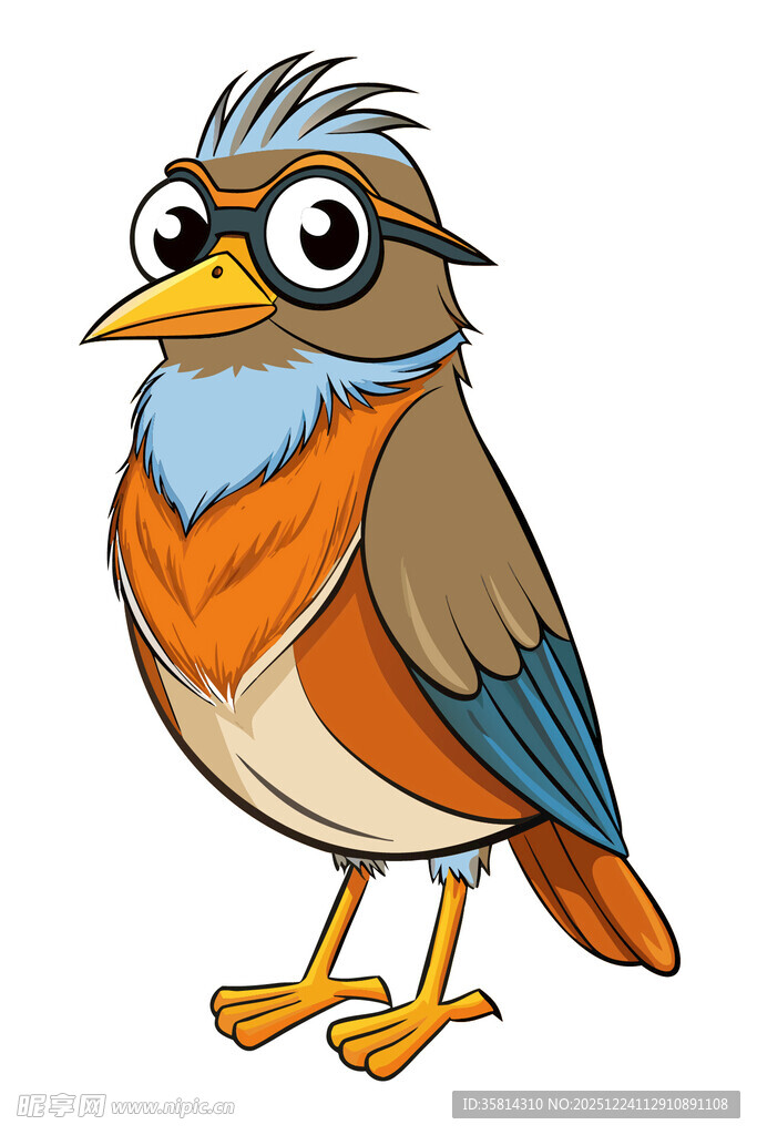 卡通小鸟形象