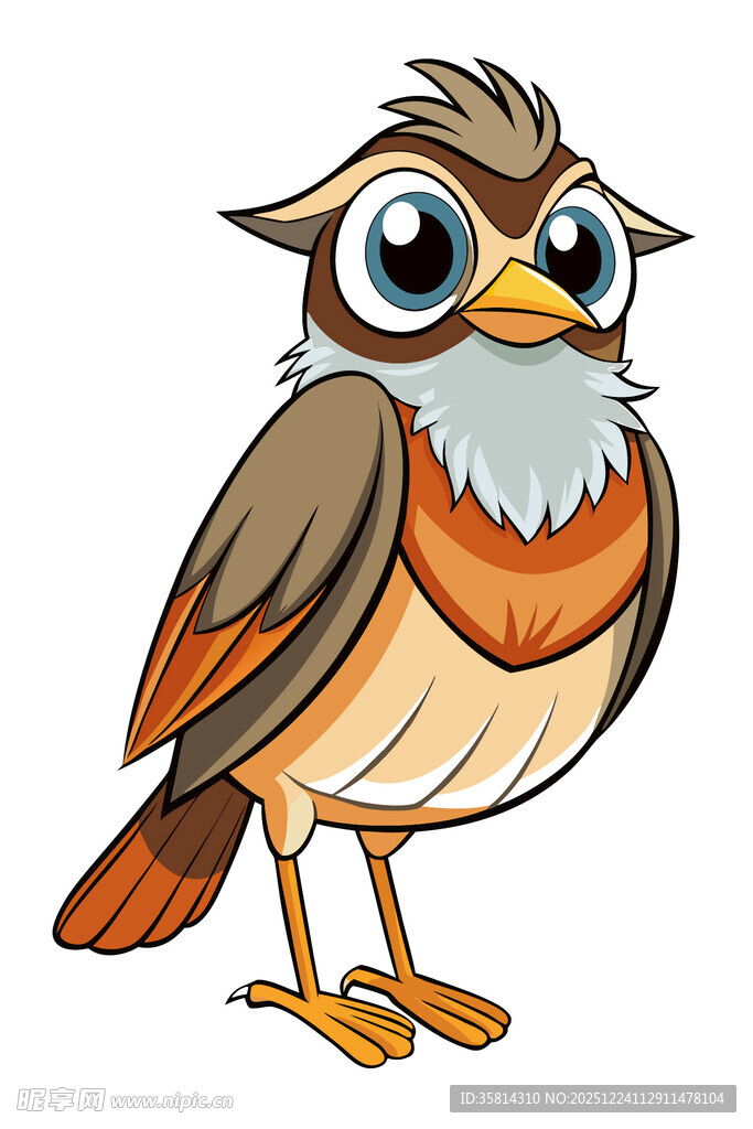 可爱卡通小鸟形象