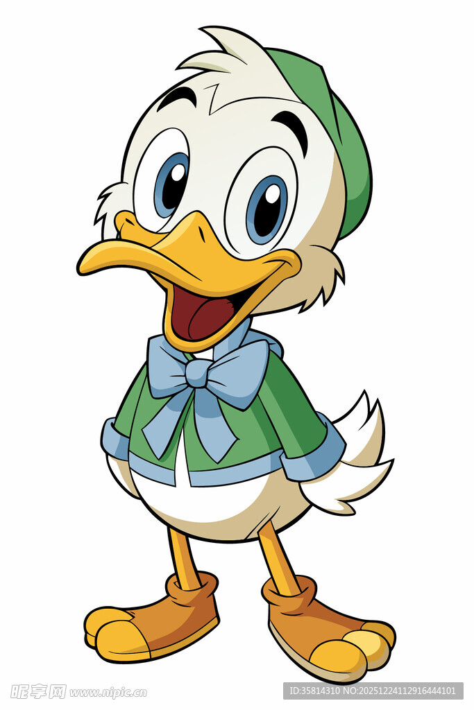 可爱卡通小鸭形象