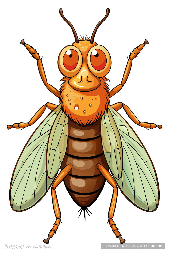 可爱卡通蜜蜂插画