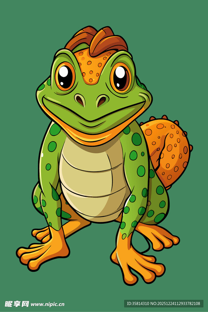 可爱卡通青蛙形象