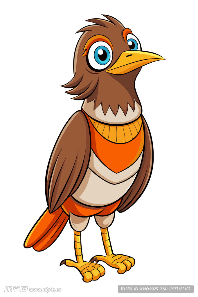 可爱卡通小鸟
