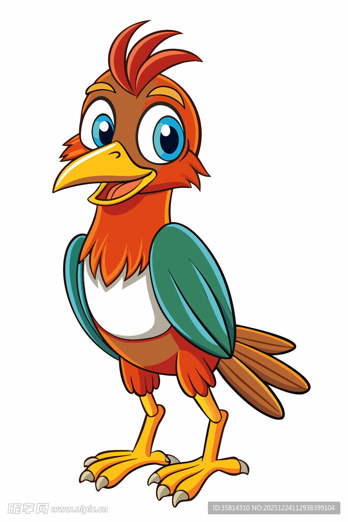 彩色卡通小鸟