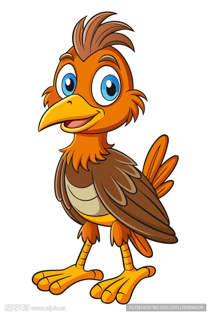 可爱卡通小鸟