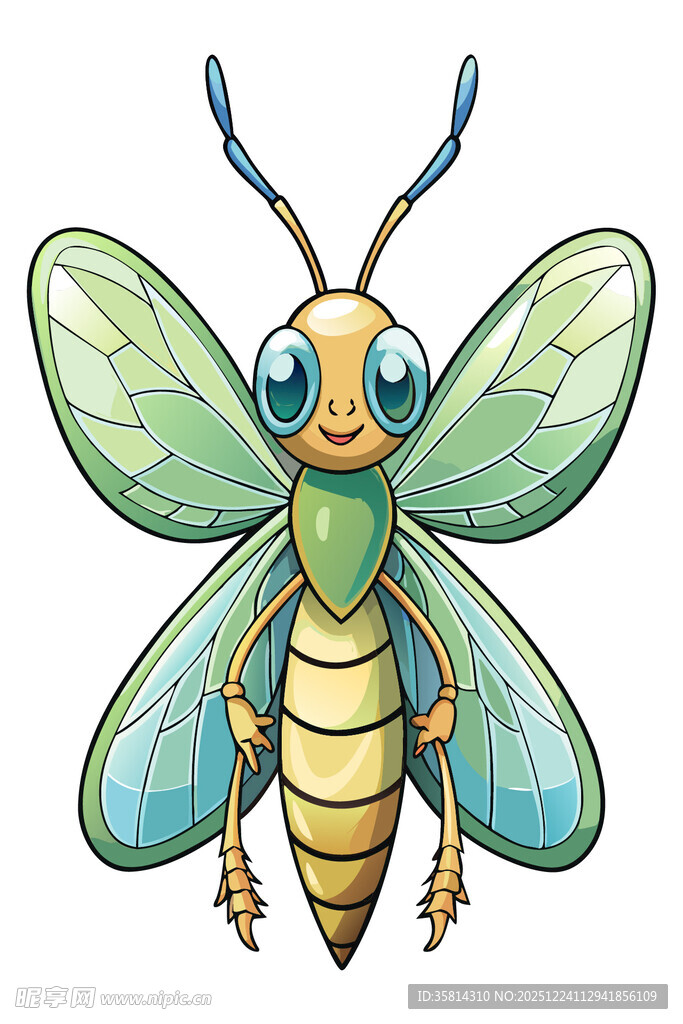 可爱卡通小昆虫