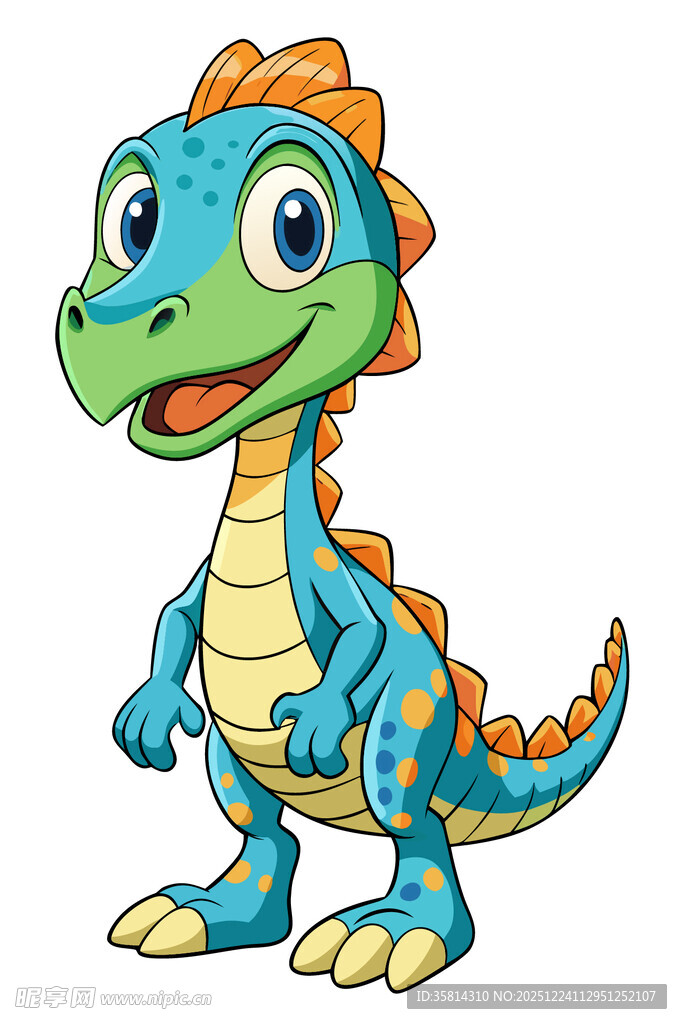可爱卡通小恐龙形象