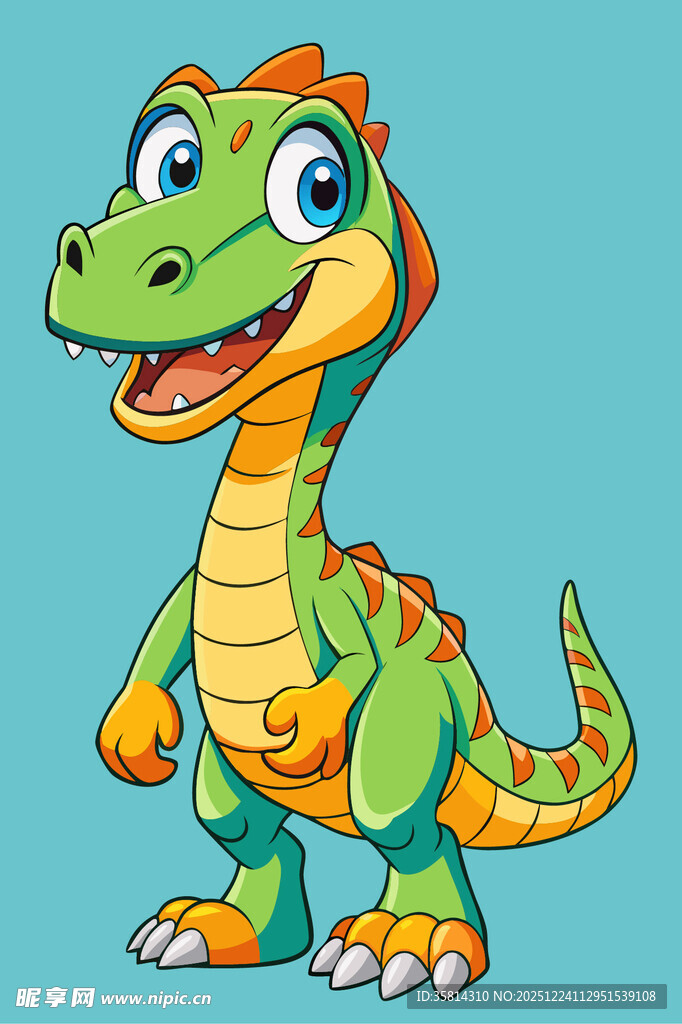可爱卡通小恐龙形象