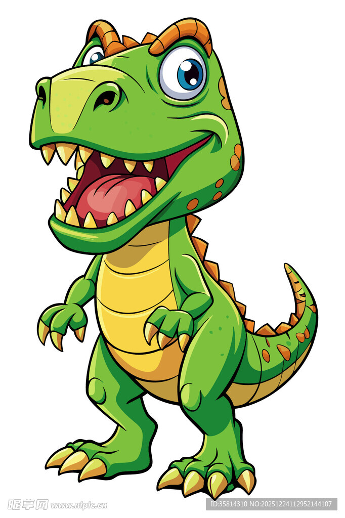 可爱卡通小恐龙形象