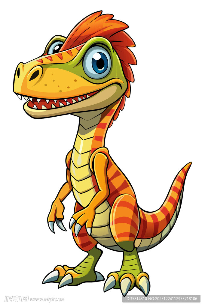 可爱卡通小恐龙形象