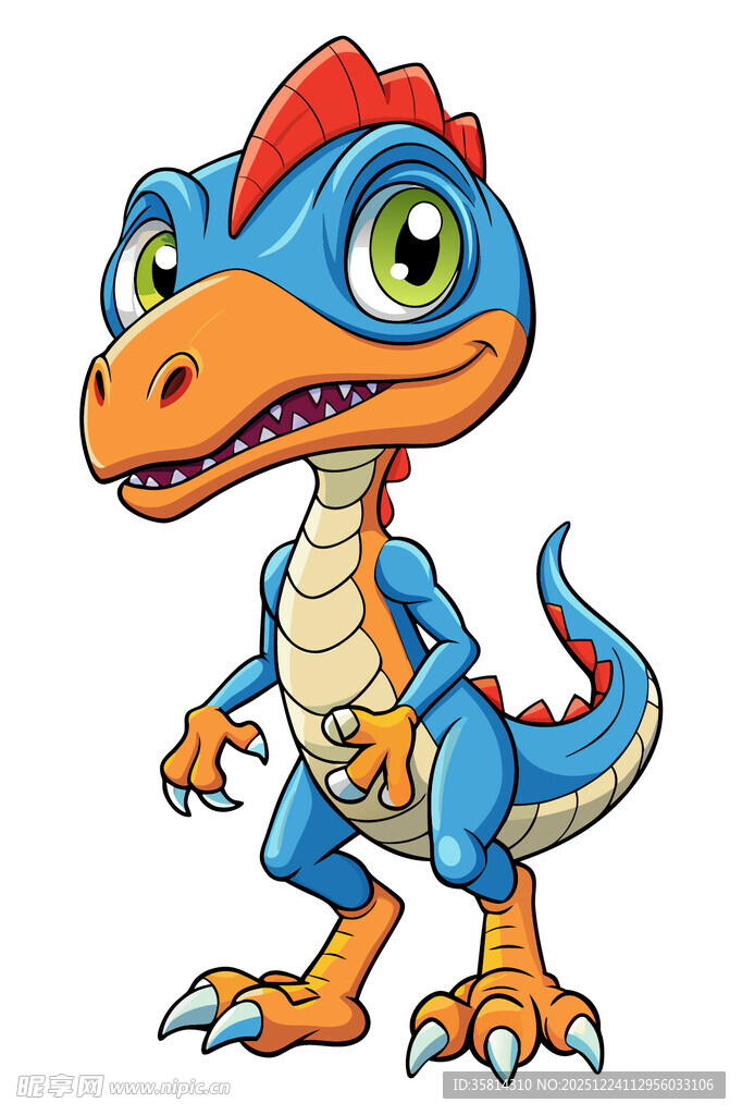 可爱卡通小恐龙形象