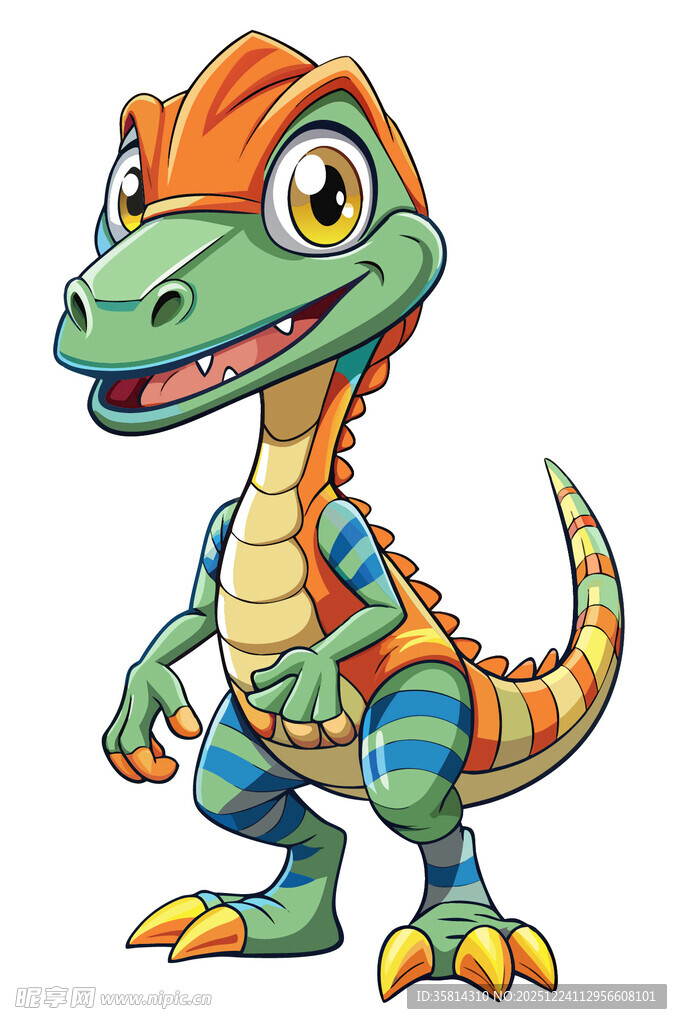 可爱卡通小恐龙形象
