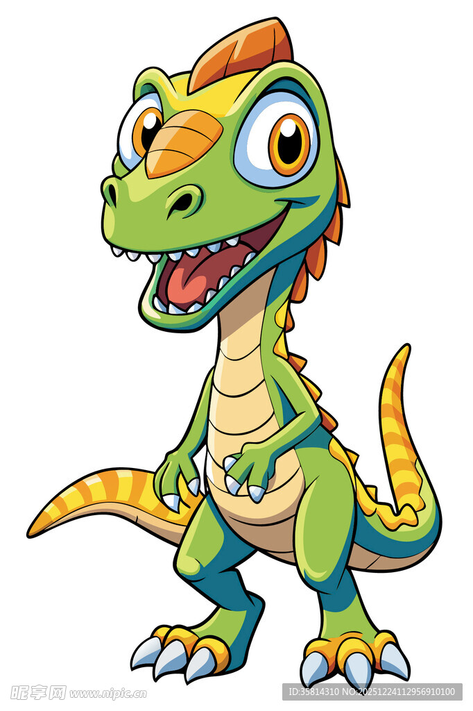 可爱卡通小恐龙形象