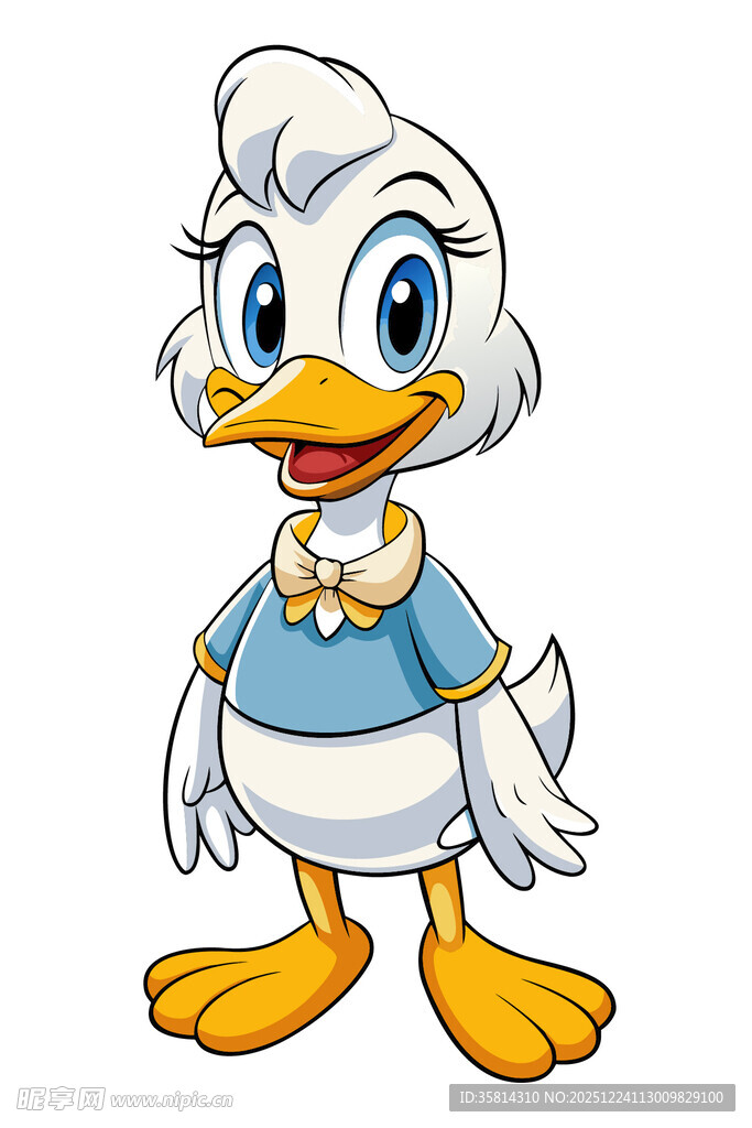 可爱卡通小鸭形象